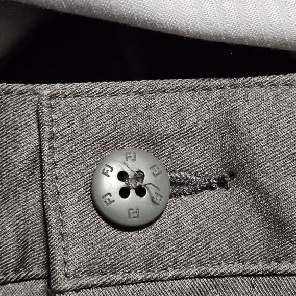 Footjoy Pants Mens Sz‎ 38 Taupe Flat Front Stretch Performance Straight Unhemmed - Picture 7 of 11